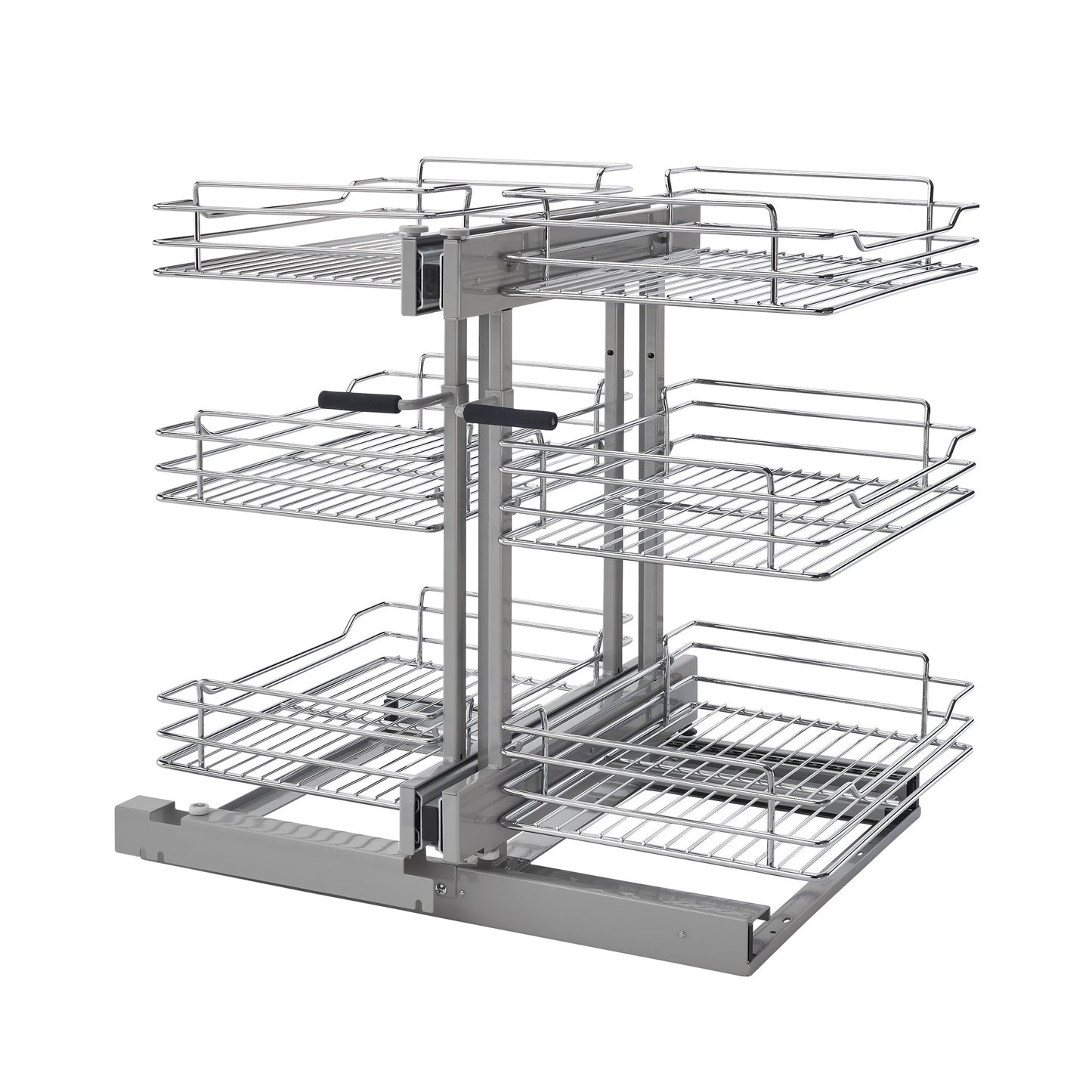 Rev-A-Shelf Pullout Corner Cabinet Organizer w/ Soft-close Three-Tier, 5PSP3-15SC-CR