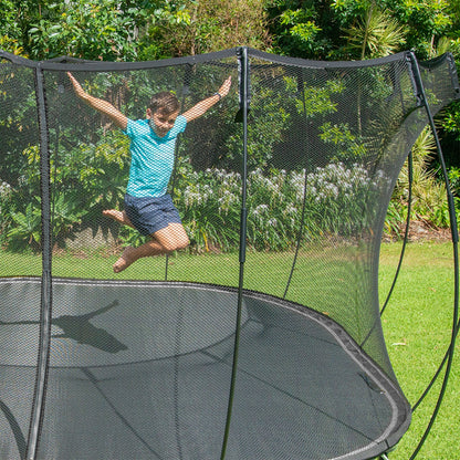 Springfree Trampoline Kids Square 13 Ft Trampoline & FlexrStep V2 Safety Ladder