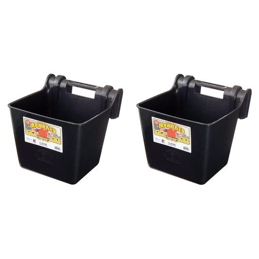 Little Giant HF15BLACK 15 qt. Mountable Plastic Hook Feeder, Black (2 Pack)
