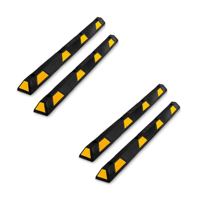 Pyle PCRSTP14 72" Car/Truck Vehicle Driveway Parking Wheel Stop Block (4 Pack) - Find Fresh Goods
