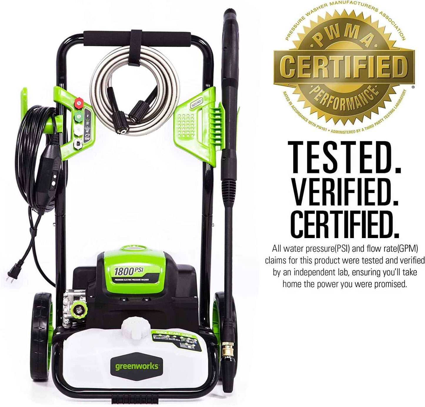 Greenworks 1800 PSI Pressure Washer