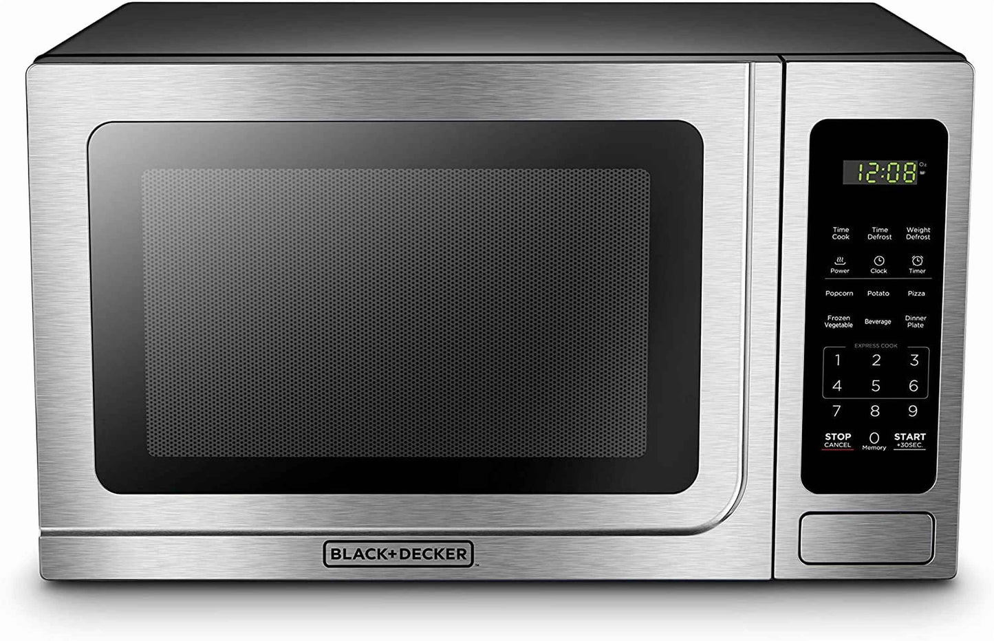 BLACK+DECKER 1.4 cu ft Countertop Microwave Ovens in Stainless Steel