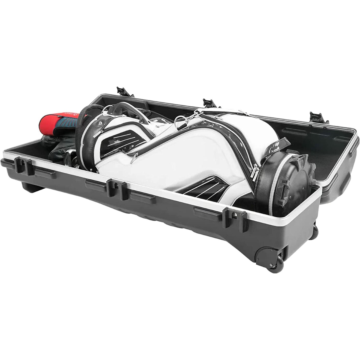 SKB Cases ATA Deluxe Standard Medium Hard Plastic Wheeled Golf Bag Travel Case