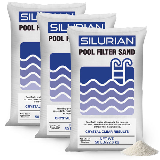 U.S. Silica 3 Pack SILURIAN 20 Grade Pool Filter Sand for Optimal Filtration