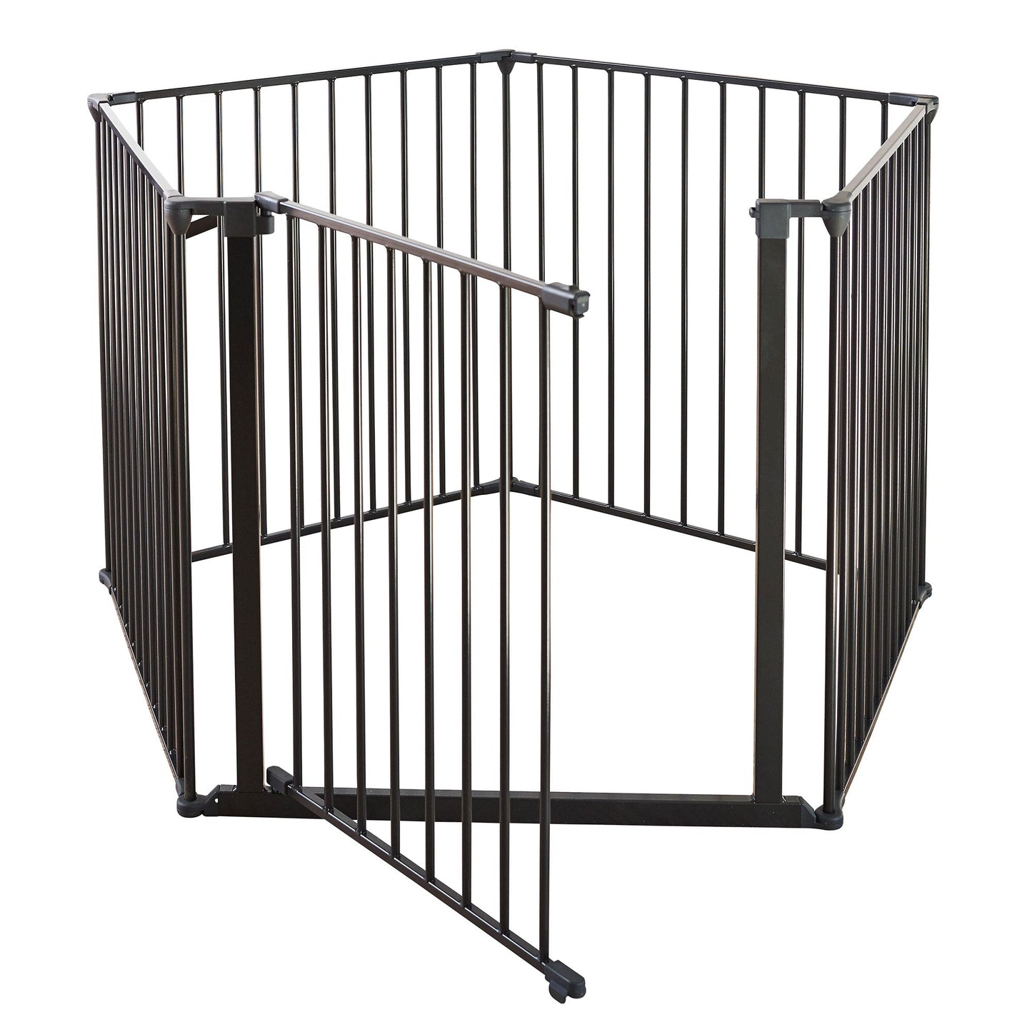 Scandinavian Pet Design Pet Flex System XXL Wall Mounted At Home Dog Gate, Black
