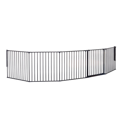 Scandinavian Pet Design Pet Flex System XXL Wall Mounted At Home Dog Gate, Black