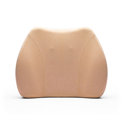 WENNEBIRD Model Q Lumbar Memory Foam Support Pillow to Improve Posture, Beige