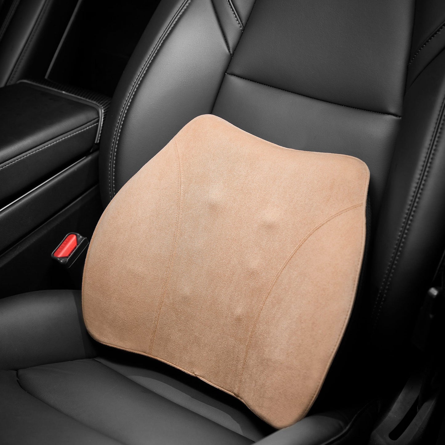 WENNEBIRD Model Q Lumbar Memory Foam Support Pillow to Improve Posture, Beige