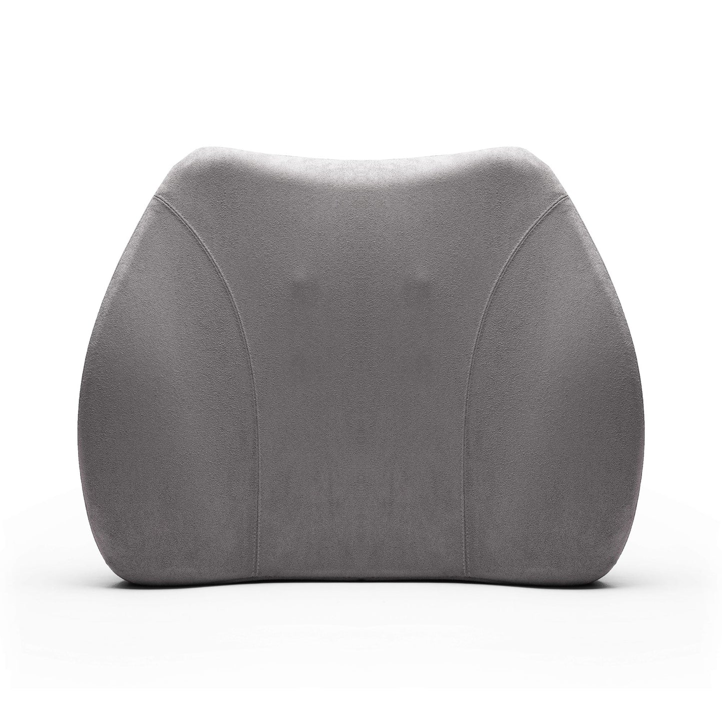 WENNEBIRD Model Q Lumbar Memory Foam Support Pillow to Improve Posture, Grey