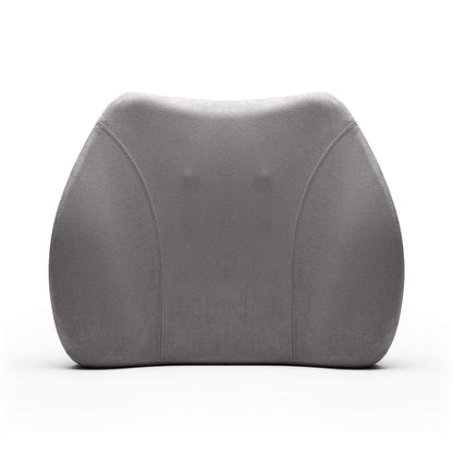 WENNEBIRD Model Q Lumbar Memory Foam Support Pillow to Improve Posture, Grey