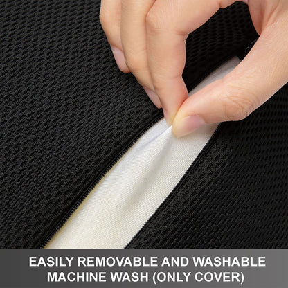 WENNEBIRD Model Q Lumbar Memory Foam Support Pillow to Improve Posture, Grey