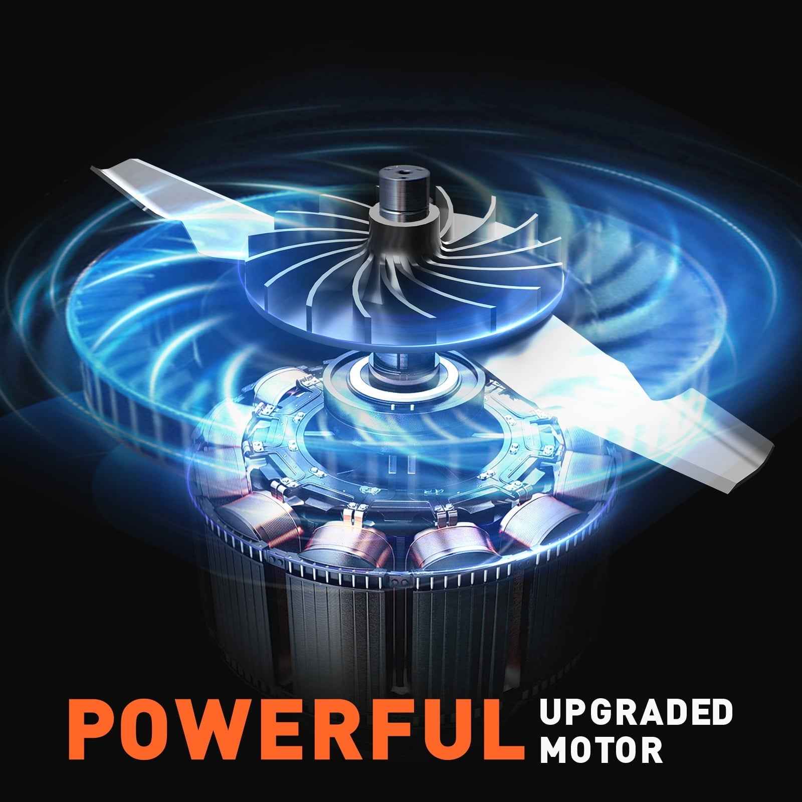 Maxlander 13" Cordless Lawn Mower, 2-in-1 Battery Powered Lawn Mower with Brushless Motor, 5-Position Height Adjustment