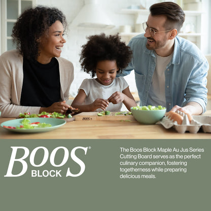 John Boos Au Jus Maple Wood Cutting Board with Juice Groove, 20" x 15" x 1.5"