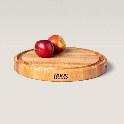 John Boos Round Maple Wood Cutting Board with Juice Groove, 15" x 15" x 1.75"