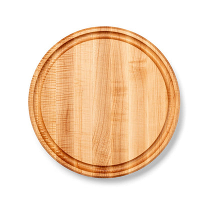 John Boos Round Maple Wood Cutting Board with Juice Groove, 15" x 15" x 1.75"