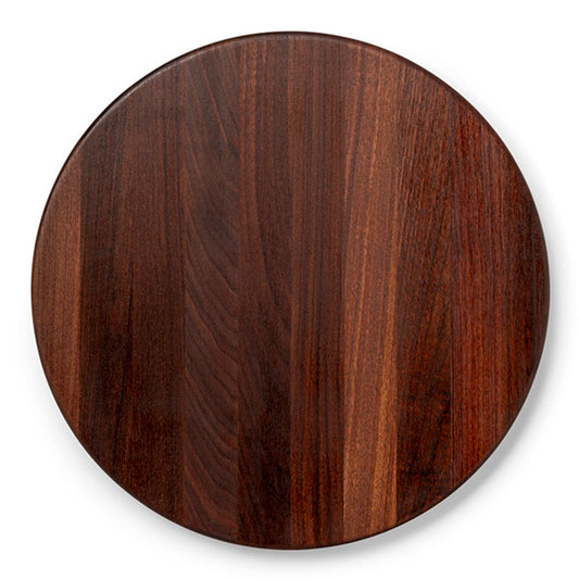John Boos Walnut Wood End Grain Round Cutting Board for Kitchen,18" x 18" x 1.5"