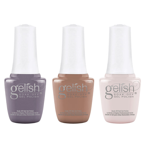 Gelish Fall 2022 Plaid Reputation Collection Soak Off Gel Nail Polish, 3 Pack