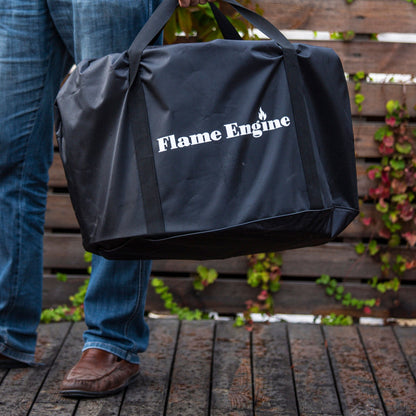 Flame Engine 19" Circular Smokeless Fire Pit w/Carry Bag, 304 Stainless Steel