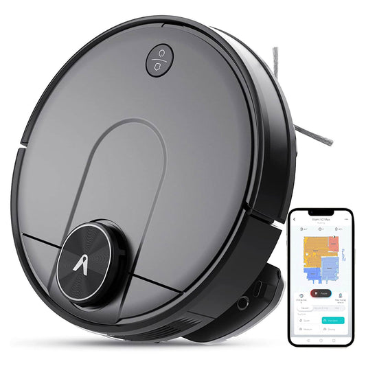 Viomi Smart Robot Vacuum V2 Max Duster Vacuum and Mop for Multi Floors, Black