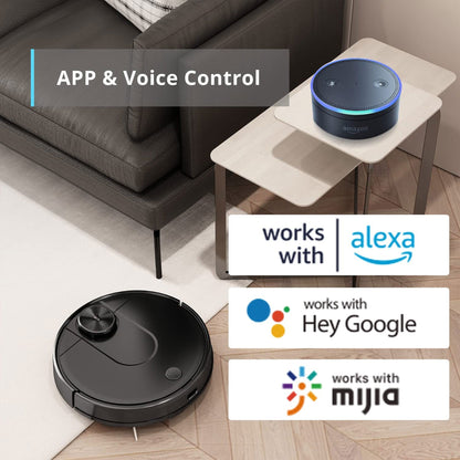 Viomi Smart Robot Vacuum V2 Max Duster Vacuum and Mop for Multi Floors, Black