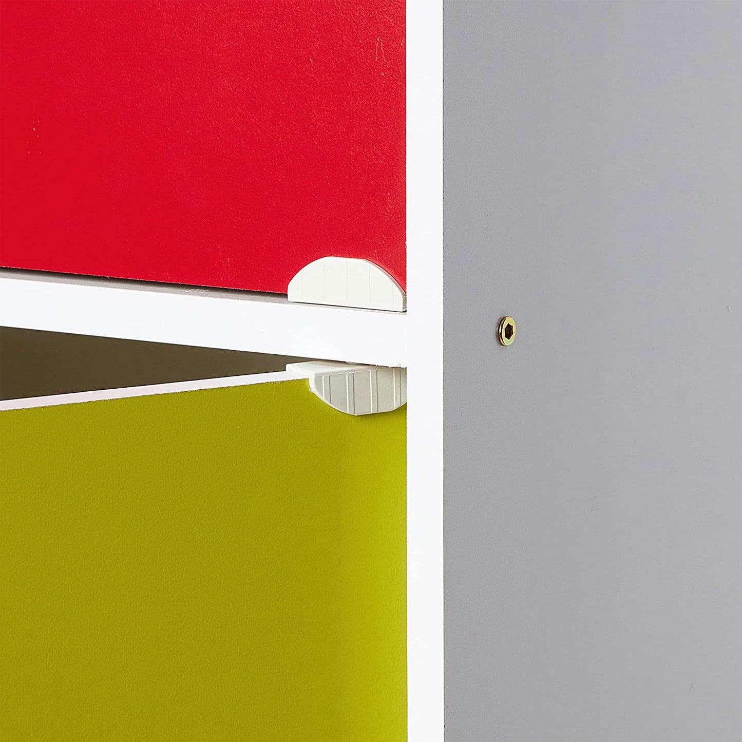 Hodedah 8 Door Enclosed Multipurpose Storage Cabinet for Home/Office, Rainbow