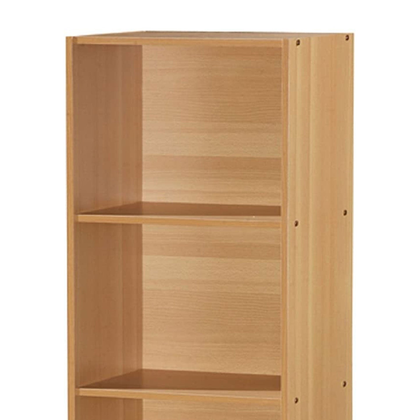 Hodedah 12 x 16 x 47 Inch 4 Shelf Bookcase and Office Organizer, Beech Finish