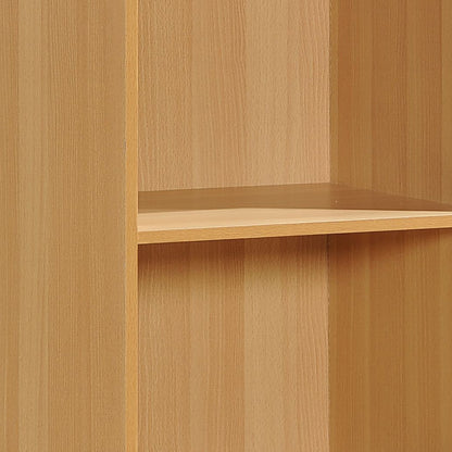 Hodedah 12 x 16 x 60 Inch 5 Shelf Bookcase and Office Organizer, Beech Finish