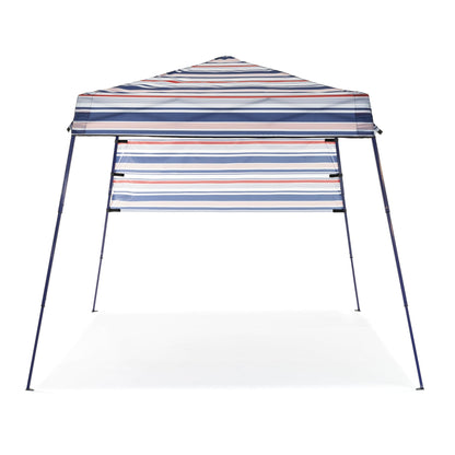 SlumberTrek 3049370VMI Tropez Outdoor Beach Gazebo Shelter, Red, White, and Blue