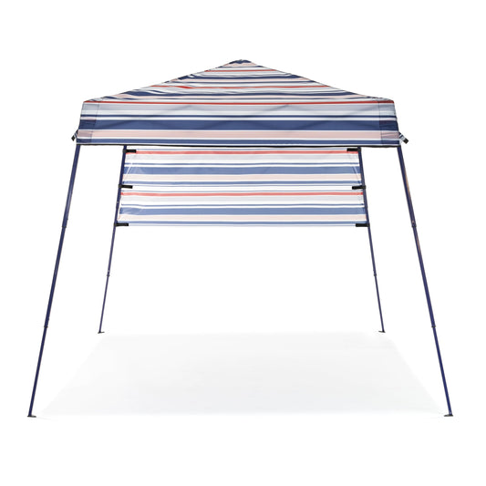 SlumberTrek 3049370VMI Tropez Outdoor Beach Gazebo Shelter, Red, White, and Blue