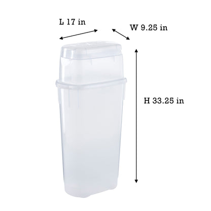 Rubbermaid Wrap N' Craft Plastic Wrapping Paper Holder Container, Clear, 1 Count