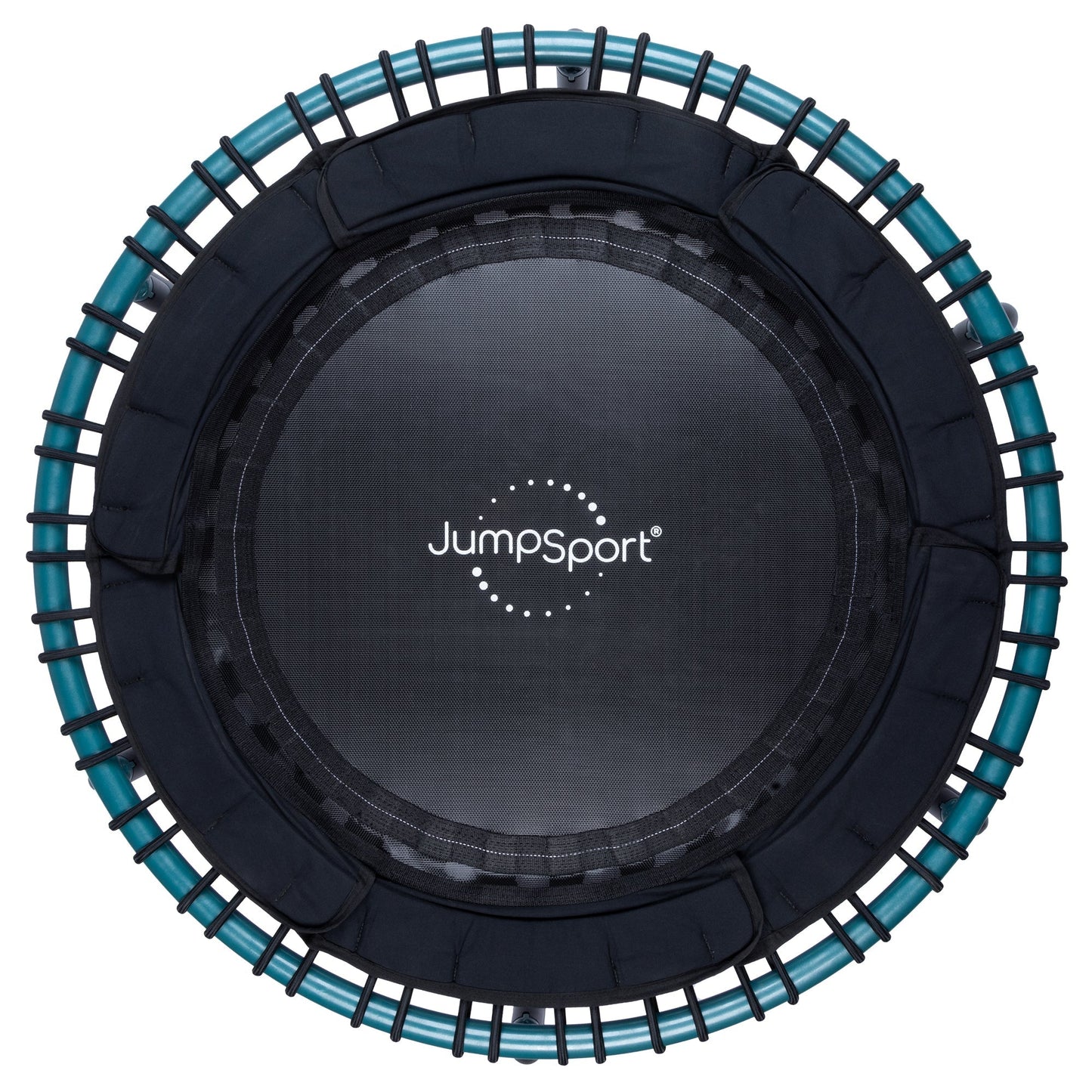 JumpSport 250 Workout Rebounder for Adults, 39" Mini Fitness Trampoline, Teal