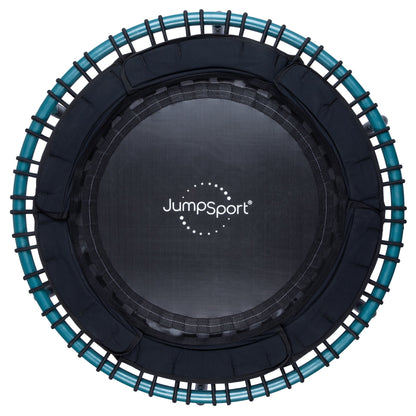 JumpSport 250 Workout Rebounder for Adults, 39" Mini Fitness Trampoline, Teal