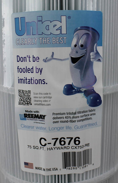Unicel C-7676 Replacement 75 Sq Ft Pool Hot Tub Spa Filter Cartridge, 108 Pleats