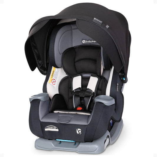 Baby Trend Cover Me 4 in 1 Convertible Car Seat with Adjustable Canopy, Black