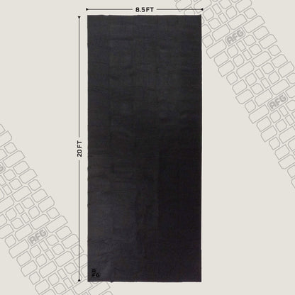 AutoFloorGuard AFG8020 20 Foot x 7.3 Foot Large Size Garage Carpet Mat, Black