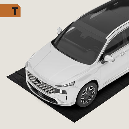 AutoFloorGuard AFG8020 20 Foot x 7.3 Foot Large Size Garage Carpet Mat, Black