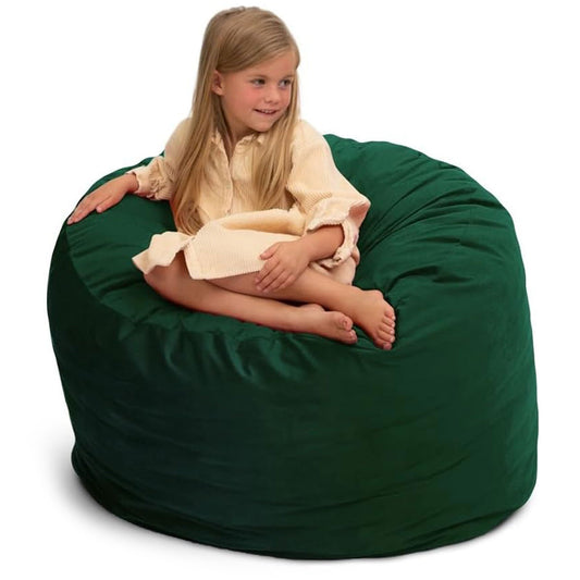Ultimate Sack 3ft Bean Bag Chair, Oversized Indoor Comfy Lounger, Hunter Suede