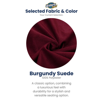 Ultimate Sack 4ft Bean Bag Chair, Oversized Indoor Comfy Lounger, Burgundy Suede
