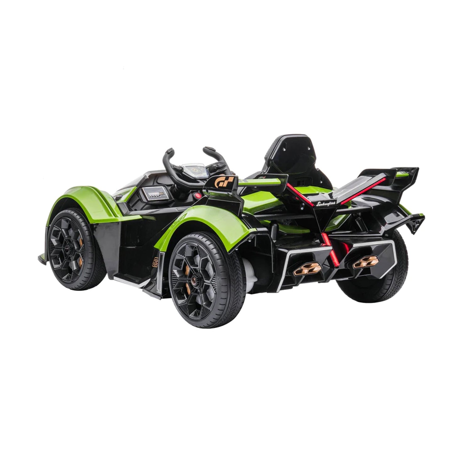 Dakott Lamborghini Gran Turismo V12 Vision Battery Power Ride On Car Toy, Green