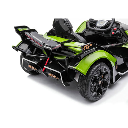 Dakott Lamborghini Gran Turismo V12 Vision Battery Power Ride On Car Toy, Green