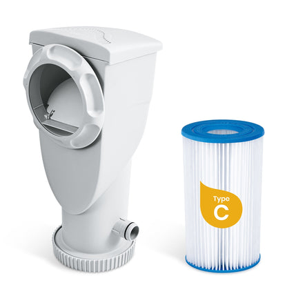 Funsicle 1000 Gallon SkimmerPlus 2-in-1 Filter Pump System for Above Ground Pool