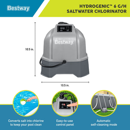 Bestway Flowclear Hydrogenic 6 G/H Digital Self Cleaning Saltwater Chlorinator
