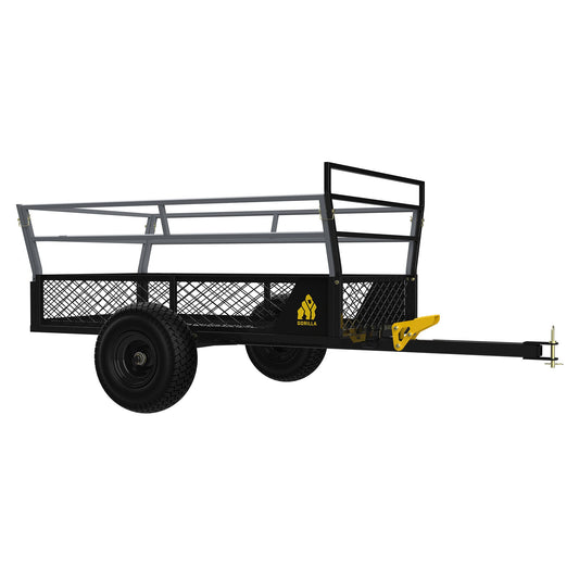 Gorilla 1400lb Steel ATV Trailer Garden Cart w/Removable Sides & 3-in-1 Tailgate - Find Fresh Goods