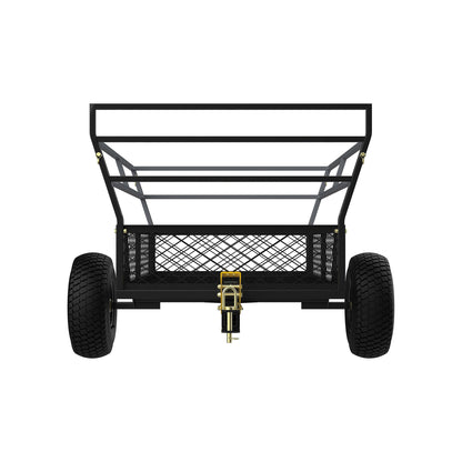 Gorilla 1400lb Steel ATV Trailer Garden Cart w/Removable Sides & 3-in-1 Tailgate - Find Fresh Goods
