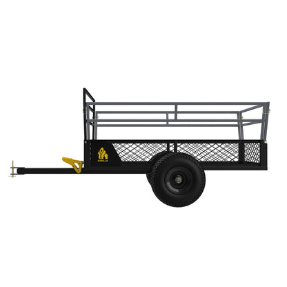 Gorilla 1400lb Steel ATV Trailer Garden Cart w/Removable Sides & 3-in-1 Tailgate - Find Fresh Goods