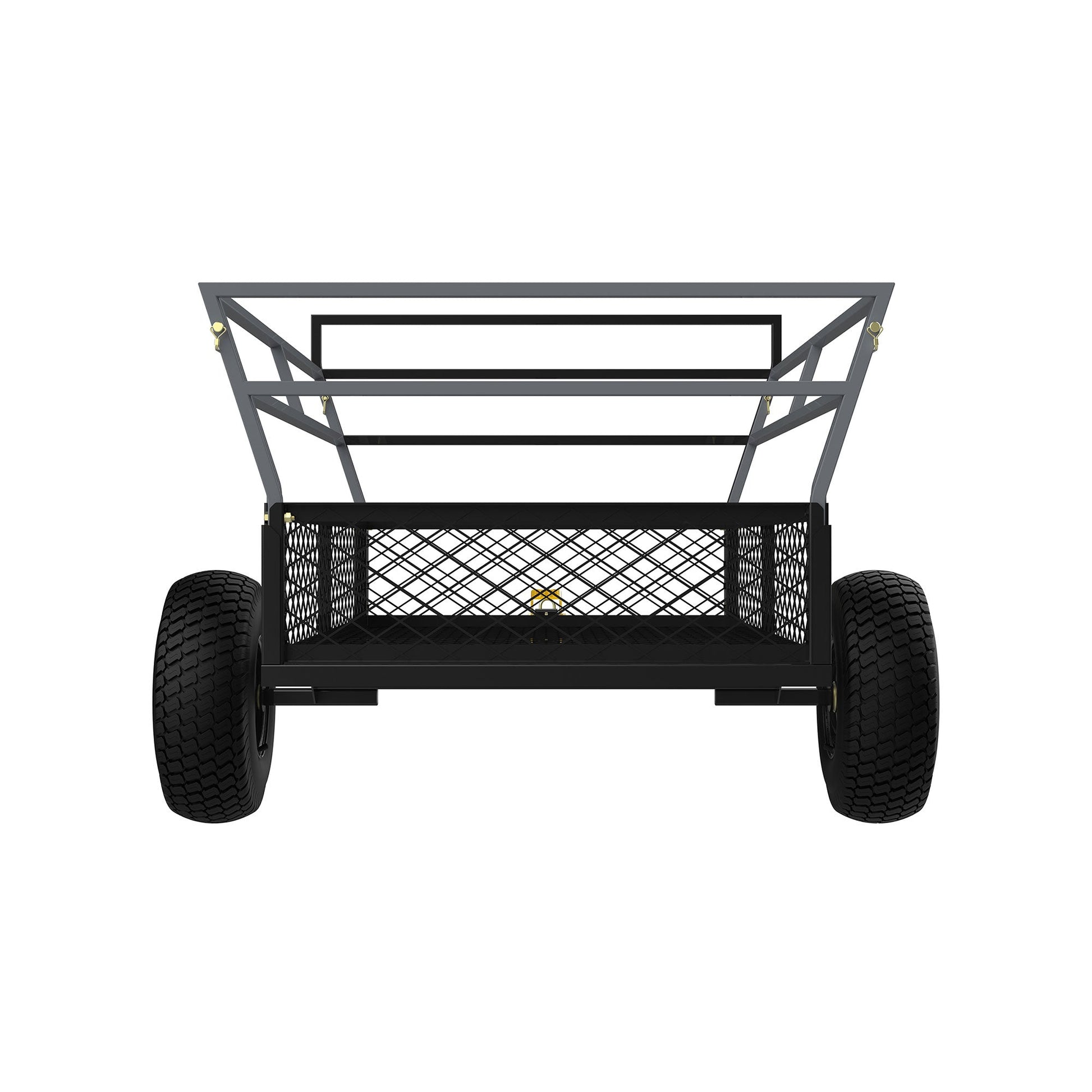 Gorilla 1400lb Steel ATV Trailer Garden Cart w/Removable Sides & 3-in-1 Tailgate - Find Fresh Goods