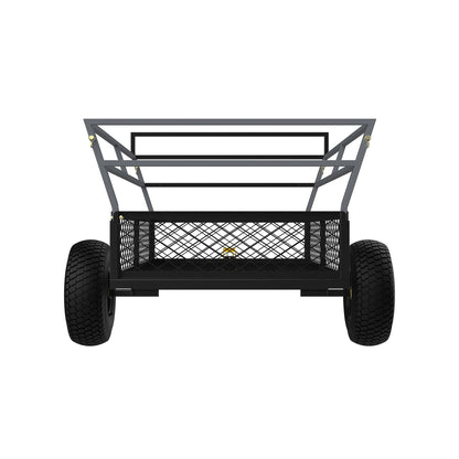 Gorilla 1400lb Steel ATV Trailer Garden Cart w/Removable Sides & 3-in-1 Tailgate - Find Fresh Goods