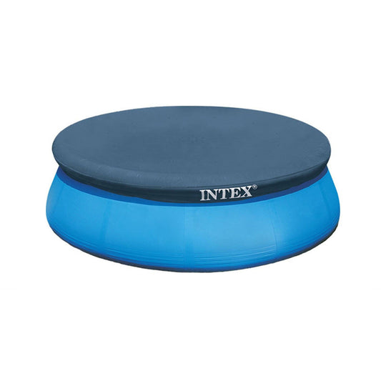Intex 8' Above Ground Pool Vinyl Cover Tarp & Type H Easy Set Filter (12 Pack)