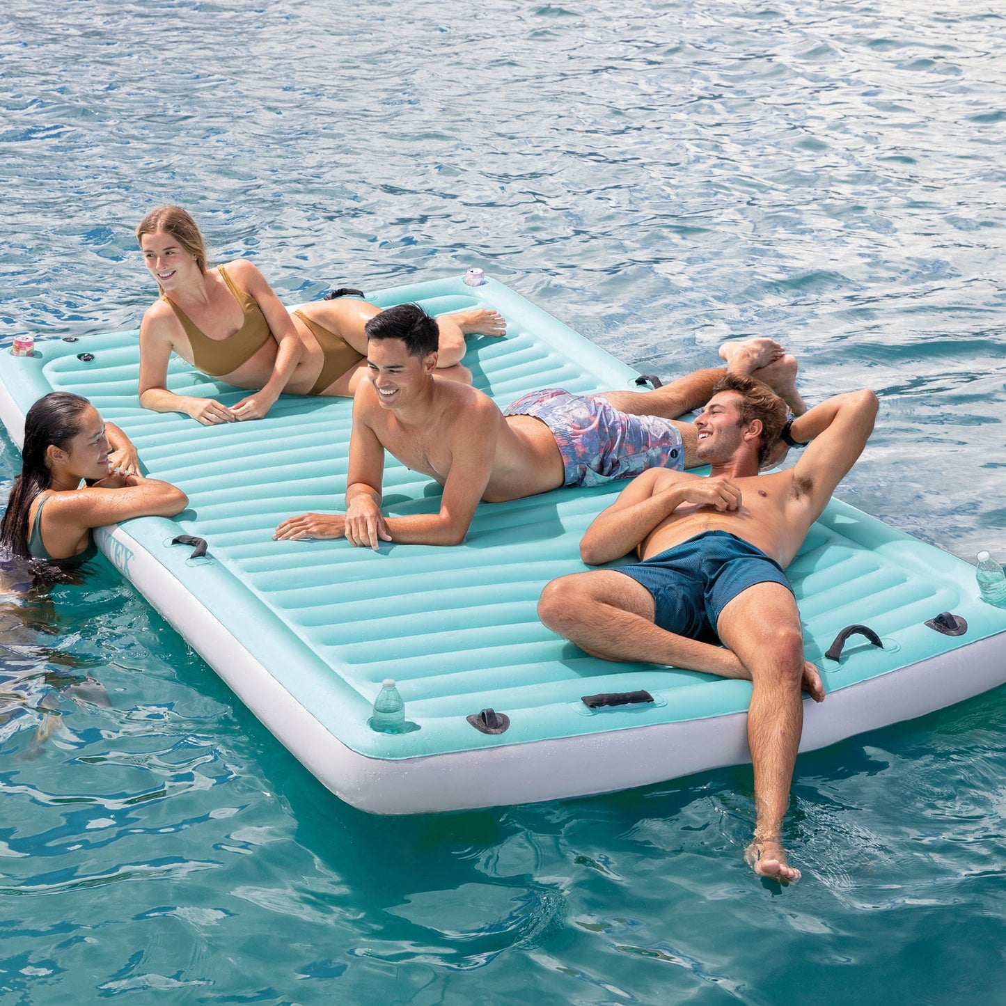 Intex Water Lounge 10 Foot x 6 Foot Oversized Lake/Beach Float Platform Pad