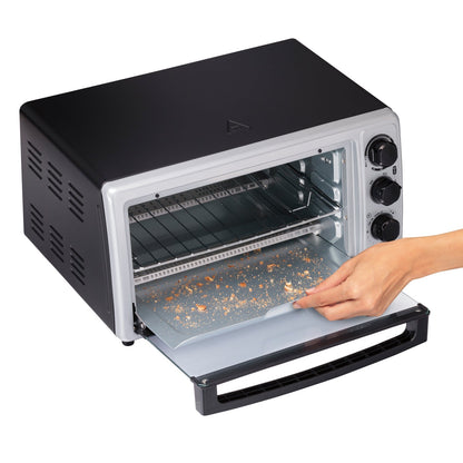 Hamilton Beach Proctor Silex 6 Slice Capacity Countertop Toaster Oven, Silver